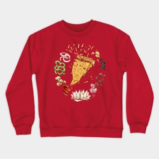 Pizza Mandala Crewneck Sweatshirt